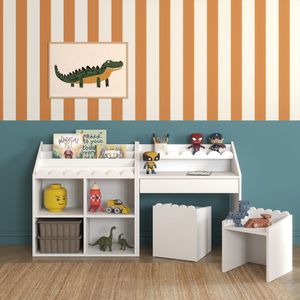 Set Combinato di Scaffali in <span class=keywords><strong>Legno</strong></span> <span class=keywords><strong>Montessori</strong></span> per Bambini, <span class=keywords><strong>Libreria</strong></span> Aperta a 2 Unità, Organizzatore per Asilo Nido, Sala Giochi, Arredamento per Scuola Materna - Product Image 4