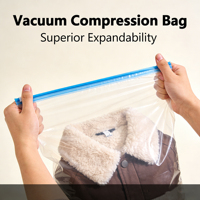 Sacs de compression sous vide transparents écologiques 7 couches PA+PE, résistants et étanches, pour déménagement aux États-Unis et stockage domestique