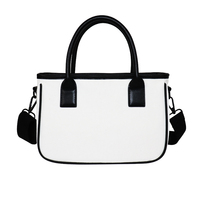 Sac fourre-tout de luxe en coton personnalisable avec logo imprimé en sérigraphie, sac bandoulière à fermeture éclair, sac messager pour femme, mode nationale