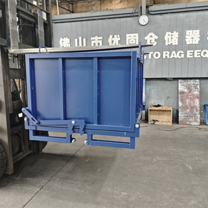 Özelleştirilmiş Ağır Hizmet Tipi Endüstriyel Depo Depolama Rafları Metal Palet Kafesi Çelik Çöp Kovası Atık Kutusu Çöp Kafesi - Product Image 3