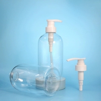Bouteille à pompe transparente en PET de 730 ml, imprimée sur mesure, grand volume, pour gel douche, emballage pour soins personnels et ménagers