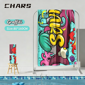 Serviette de plage en microfibre de qualité professionnelle, super absorbante, séchage rapide, résistante au sable, commande en gros avec personnalisation de la marque pour les centres de villégiature - Product Image 2