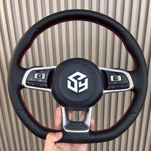 Volant en fibre de carbone pour Volkswagen VW <span class=keywords><strong>Golf</strong></span> MK7 7.5 GTI GTD <span class=keywords><strong>GTE</strong></span> R 2013-2020 Volant Polo GTI Tiguan Passat DSG - Product Image 3