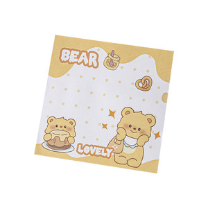 Butter Bear <b>Sticky</b> <b>Notes</b> 7x7cm Cartoon Design For Students Memos And Notepads - Product Image 5