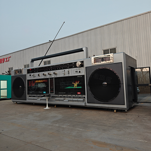 Carrito de Comida Móvil Estilo <span class=keywords><strong>Radio</strong></span> Retro Rosa con Luces LED, Resistente al Óxido, para Venta de Snacks en Mercados Nocturnos y Calles - Product Image 4