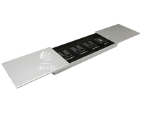 Mobilier en alliage d'aluminium Conception intégrée de bureau USB Prise de courant à double glissière pour table de conférence Prise de courant