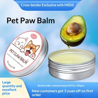 Baume pour pattes à marque privée, naturel et biologique, pour chiens et chats, répare les pattes gercées, baume hydratant pour le nez, sûr pour la léchage, produits de soin pour animaux de compagnie