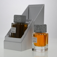 Flacon de parfum géométrique de luxe 30ml 50ml 100ml, flacon de parfum vide en verre personnalisé, emballage de parfum de créateur OEM