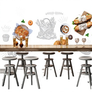 Papel Tapiz Floral 3D Autoadhesivo de Tamaños Personalizados, Decoración Moderna para Hoteles y Panaderías, Decoración de Pared Impermeable para Pan y Pasteles, Duración de Más de 5 Años - Product Image 3