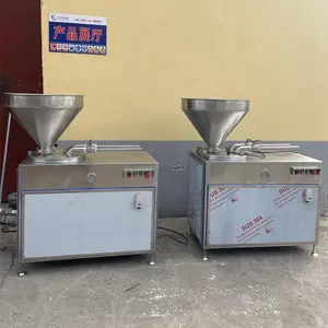 mini 30l meat processing machinery vacuum vienna electric chorizo hydraulic sausage powder sealant filling machine enema machine