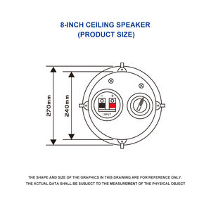 Professionele 6-Inch Coaxiale Plafondluidspreker Met Metalen Achterkant Ipalead M-108 1 Jaar Garantie Voor Kerk Geluidssysteem - Product Image 2
