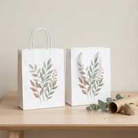Sacs en papier kraft brun personnalisés en gros avec poignées, robustes, fournis par l'usine, pour cadeaux de luxe, aliments, avec logo imprimé