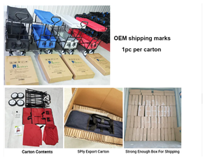 <span class=keywords><strong>Chariot</strong></span> de plage de camping pliable à quatre roues OEM Chariots à sable à grandes roues/Chariots de plage pliables pour chariots à main - Product Image 5