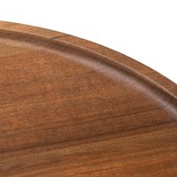 Plateau rond en bois, plateau de service décoratif en bois d'acacia pour table basse et décoration intérieure, planche à apéritifs en bois