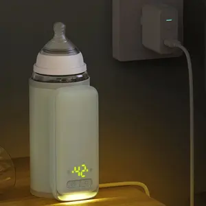 Wireless Rechargeable Easy-to-operate Breast Baby Bottle Warmer With Night Light