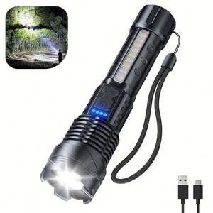 Linterna LED MagiUSA Portátil, Ligera, Mini, de Alta Potencia, Recargable, de Plástico, para Exteriores, con Llavero, para Mujeres, para la Noche - Product Image 4