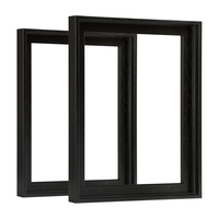 Cadre flottant rectangulaire noir moderne pour tableaux à l'huile, impressions sur toile, décorations murales, cadre photo écologique sur mesure