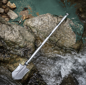 Pala plegable portátil de acero de alto manganeso para acampar al aire libre, herramientas tácticas multifuncionales para el hogar y el jardín de supervivencia - Product Image 5