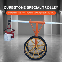 Chariot manuel robuste pour le levage de pavés et de blocs de granit, outil de levage de pierres OEM pour l'aménagement paysager et la construction