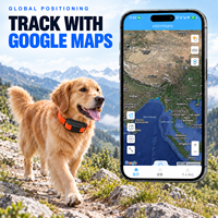 Traceur GPS pour chien, traceur GPS pour la chasse, alarme sonore puissante, flash LED, localisation d'animaux domestiques, charge magnétique, autonomie ultra longue