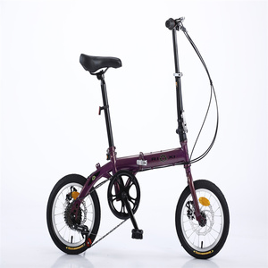 16-20 pollici telaio in acciaio al carbonio leggero a 7 marce bicicletta pieghevole da uomo da donna ciclo città adulto Velocipede con forcella in alluminio - Product Image 3