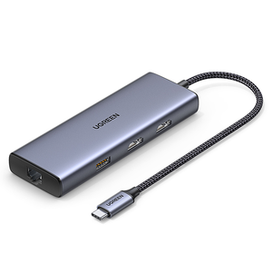 Ugreen 9 Trong 1 USB C Để <span class=keywords><strong>Ethernet</strong></span> Bộ Chuyển Đổi 5Gbps USB Một 3.0 Docking Station Pd 60W Sạc SD Đầu Đọc Thẻ USB C Hub Với 4K HDMI - Product Image 2