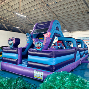 Carrera de obstáculos inflable para adultos Castillo hinchable para niños Castillo de salto Casa de rebote comercial al por mayor - Product Image 1