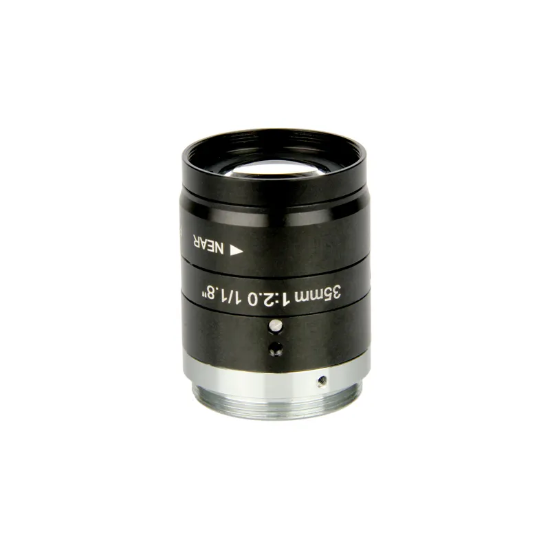 एफए 4 6 8 12 16 25 35 50 75mm F2.0 5MP 1/1.8 "फिक्स्ड फोकस सी-माउंट कैमरा लेंस