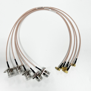 สาย RG178 ขนาด 25 x 25 มม. แบบแผ่น พร้อมหัวต่อตัวเมียแบบ Slab n ไปยังหัวต่อตัวผู้แบบมุมฉาก 90 องศา - Product Image 4