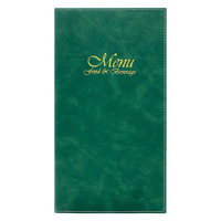 Menu Restoran Berkualitas Tinggi dengan Penyangga Sekrup, Buku Menu Makanan, Tempat Menu 4.25 x 14 untuk Hotel, Bar, Kafe