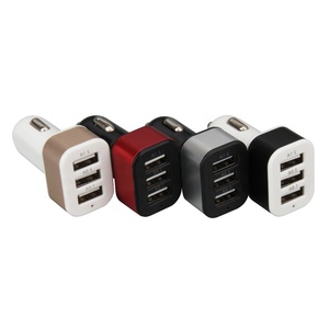 Mini chargeur de <span class=keywords><strong>voiture</strong></span> USB rapide 3 ports, <span class=keywords><strong>adaptateur</strong></span> de chargeur de <span class=keywords><strong>voiture</strong></span> USB pour iPhone iPad Samsung Xiaomi <span class=keywords><strong>Smartphone</strong></span> tablette - Product Image 1