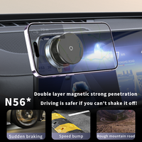 Support Téléphone Ventouse Magnétique Universel Rotatif à 360 Degrés Ultra Puissant, pour Voiture et Bureau, Compatible iPhone 16 Pro Max (Meilleures Évaluations)