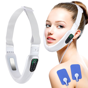 Terapia de calor portátil, microcorriente, vibración de baja frecuencia, masajeador adelgazante facial, dispositivo de belleza facial en forma de V