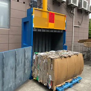 Afval Papier Persen Machine/Hydraulische Karton Comprimeren Kartonnen Balenpers Pers Verpakkingsmachine
