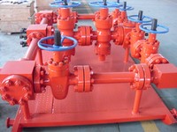 Collecteur de gaz haute pression API 16C et vannes de coupure pour équipement de contrôle de puits