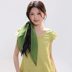 Women Square <strong>Satin</strong> Head Scarf Soft Polyester Silk Feel Hair Scarf for Head Wrap Bandana Silk Feel Hair Scarf 27 Inch OEM/ODM - Product Image 4