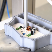 Adhésif thermique bicomposant en silicone Elaplus, résine d'encapsulation étanche pour bornes de recharge EV, condensateurs et bobines d'inductance