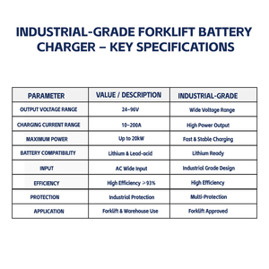 เครื่องชาร์จแบตเตอรี่96V LiFePO4เครื่องชาร์จแบตเตอรี่ลิเธียมสำหรับ <span class=keywords><strong>AGV</strong></span> และอุปกรณ์ไฟฟ้าพิเศษพร้อมการสื่อสารบนรถบัส - Product Image 2