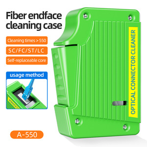 Caja de Limpieza de Fibra Óptica de Buena Calidad, Caja Limpiadora de Bridas de Fibra Óptica para Conectores SC/ST/FC/LC, Limpiador de Pigtales de Fibra - Product Image 2