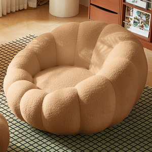 Canapé compressé chaise de salon tissu de laine canapé monoplace de luxe chaises longues d'appoint <span class=keywords><strong>fauteuil</strong></span> paresseux - Product Image 3