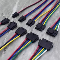 SM2.54 cepat 2.54mm Pitch Pria Wanita kabel konektor kawat Harness 2-10Pin untuk mobil Rgb lampu Led
