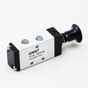 Hand Lever Operated Pneumatic Valve 5/2 Way 1/8 Inch 4R110-06 Pneumatic Valve Hand Lever Air Control Pneumatic
