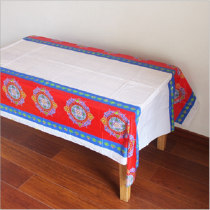 2022 Home Sense Tablecloth Custom Printed Disposable Plastic Table Cover Ramadan Tablecloth Waterproof Ramadan Decoration