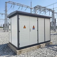 Poste de transformation préfabriqué compact de type coffret triphasé pouvant adopter des transformateurs secs ou immergés dans l'huile