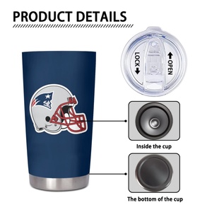 Gobelet <span class=keywords><strong>isotherme</strong></span> en acier inoxydable personnalisé des Patriots de la Nouvelle-Angleterre, tasse de voyage de haute qualité à double paroi, bouteille <span class=keywords><strong>isotherme</strong></span> pour le football, le café et le <span class=keywords><strong>thé</strong></span> - Product Image 2