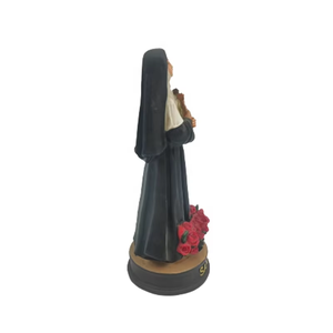 Estatuilla cristiana religiosa de <span class=keywords><strong>Santa</strong></span> <span class=keywords><strong>Rita</strong></span> de alta calidad, decoración de escritorio de Navidad, estatuas de resina, artesanía católica pintada a mano para el hogar - Product Image 3