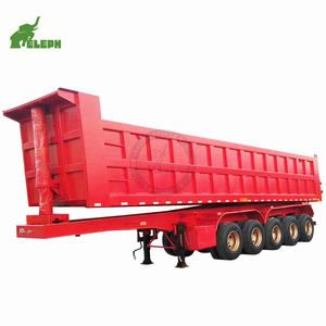 Semi-remorque benne basculante arrière 3 essieux 40 tonnes à bascule hydraulique pour usage <span class=keywords><strong>de</strong></span> construction à bas <span class=keywords><strong>prix</strong></span> - Product Image 5