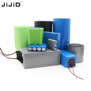 جيجيد فابسل PVC الاغلفة الحرارية الانكماش متعدد الألوان 18650 بطارية الليثيوم القابلة للشحن حقيبة البلاستيك الشفاف