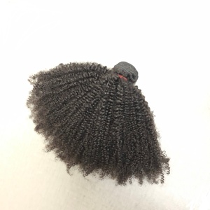 Cabello Afro Rizado 4C Popular para Personas Negras, Proveedor Chino <span class=keywords><strong>de</strong></span> Cabello Afro Kinky Natural Eurasio, Paquetes <span class=keywords><strong>de</strong></span> Cabello Humano Natural al por Mayor - Product Image 5