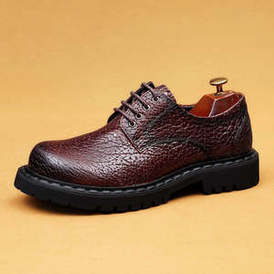 Zapatos Casuales de Oficina de Negocios, Hechos a Mano, de Cuero Genuino, de Alta Calidad y a la Moda, Estilo Slip-On, Evergreen - Product Image 6